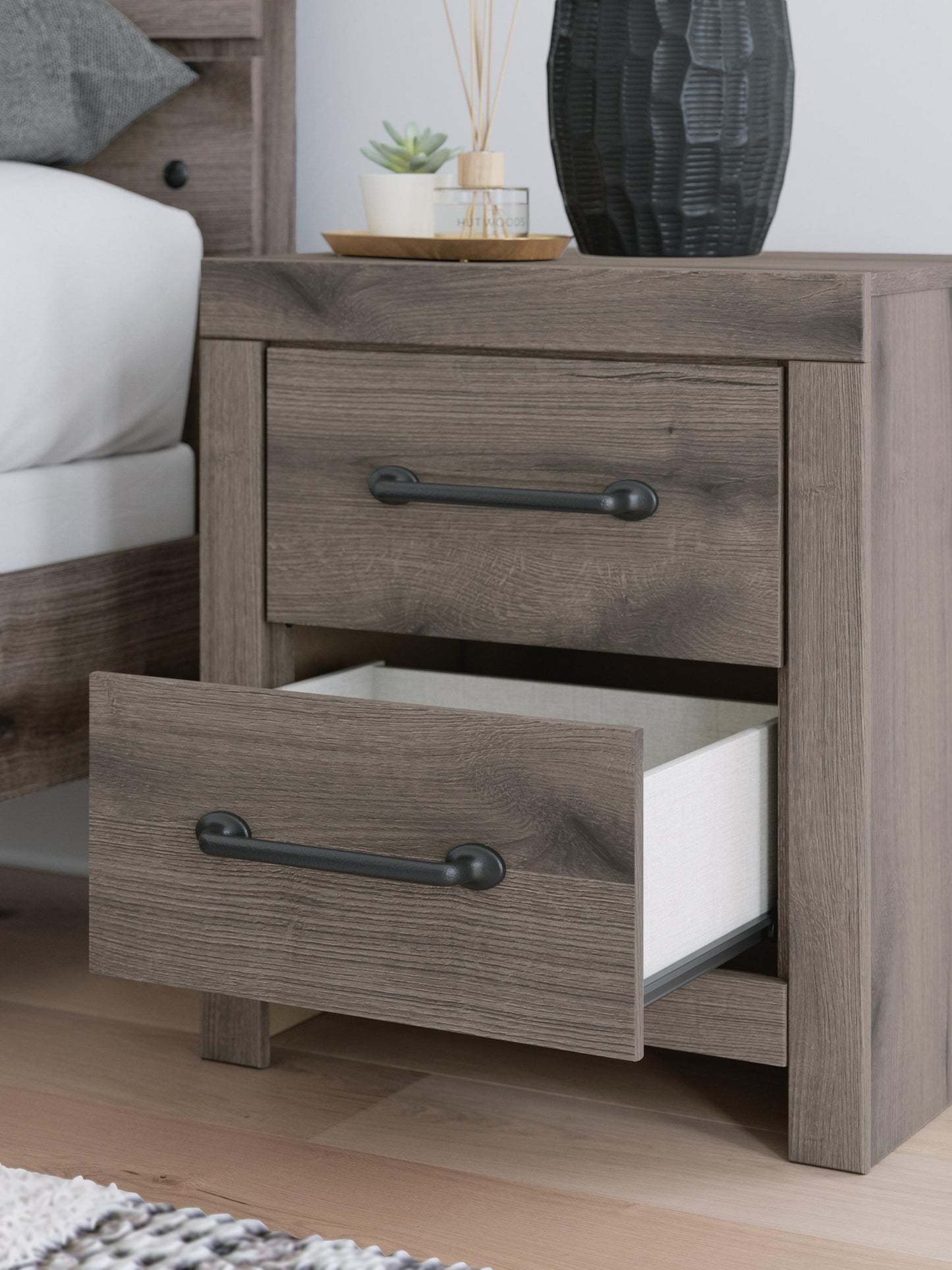 Graystorm Two Drawer Night Stand Signature Design by Ashley®