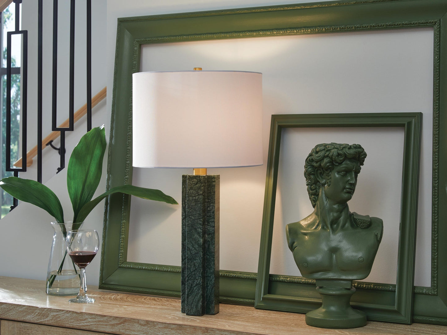 Keegan Marble Table Lamp (1/CN) Signature Design by Ashley®