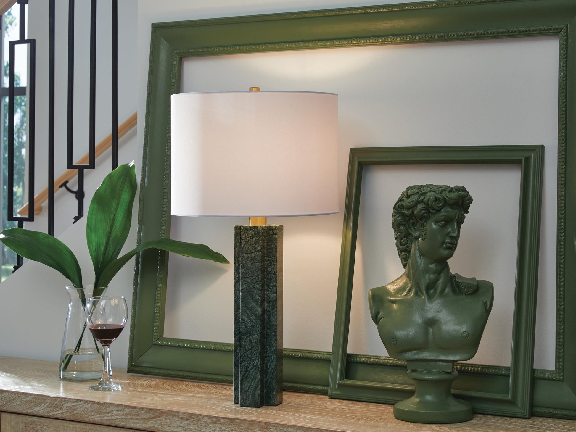 Keegan Marble Table Lamp (1/CN) Signature Design by Ashley®