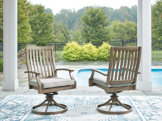 Rainier Ranch Swivel Chair w/Cushion (2/CN) Signature Design by Ashley®