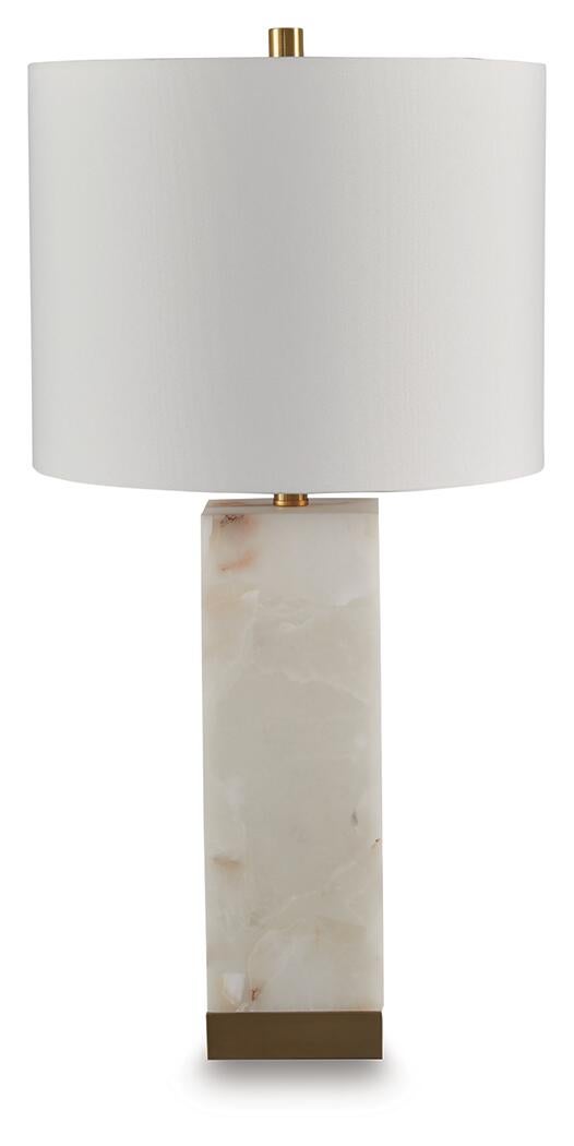 Linderfield Alabaster Table Lamp (1/CN) Signature Design by Ashley®