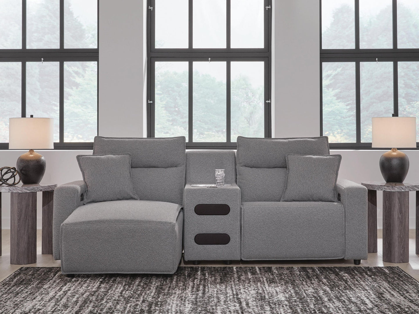 Modmax II 3-Piece Power Reclining Sectional with Chaise and Audio Console Signature Design by Ashley®