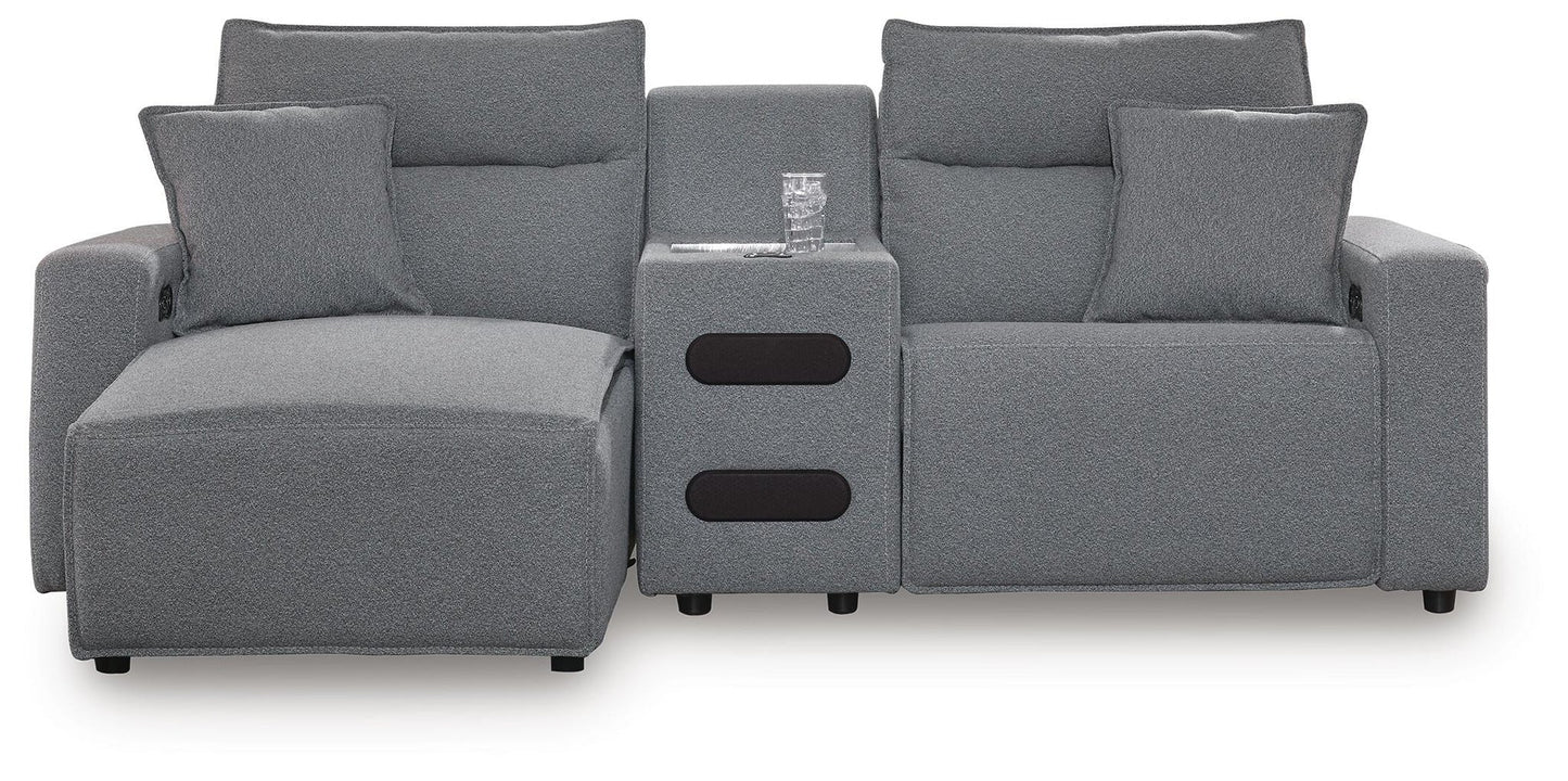 Modmax II 3-Piece Power Reclining Sectional with Chaise and Audio Console Signature Design by Ashley®
