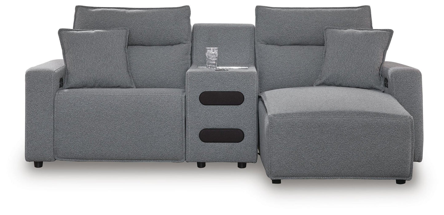 Modmax II 3-Piece Power Reclining Sectional with Chaise and Audio Console Signature Design by Ashley®