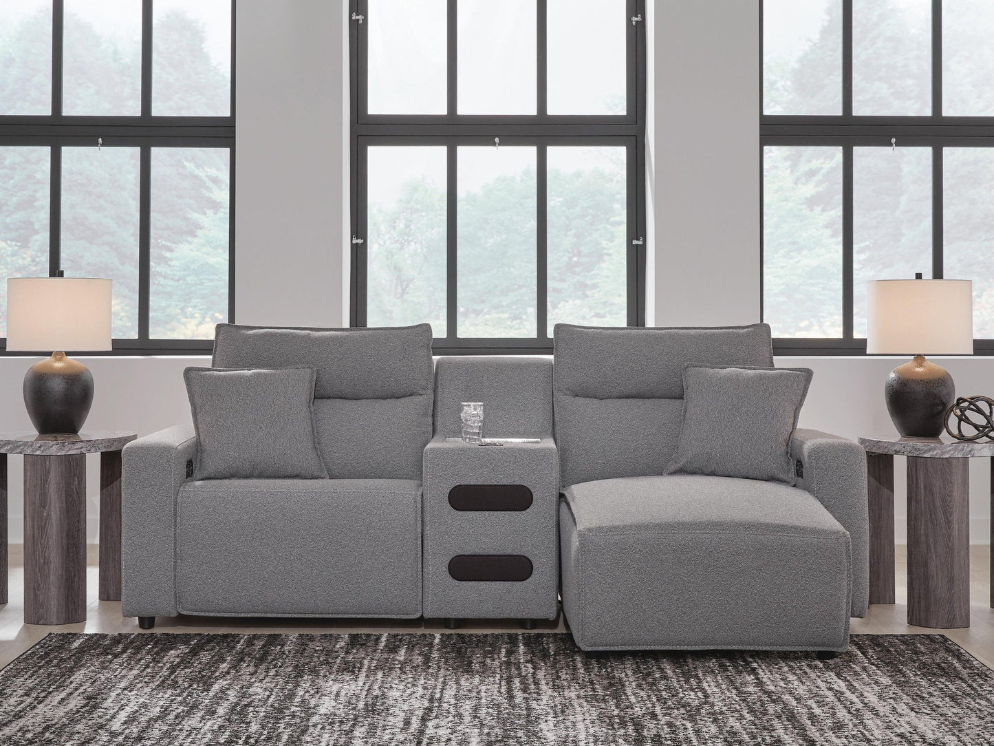Modmax II 3-Piece Power Reclining Sectional with Chaise and Audio Console Signature Design by Ashley®