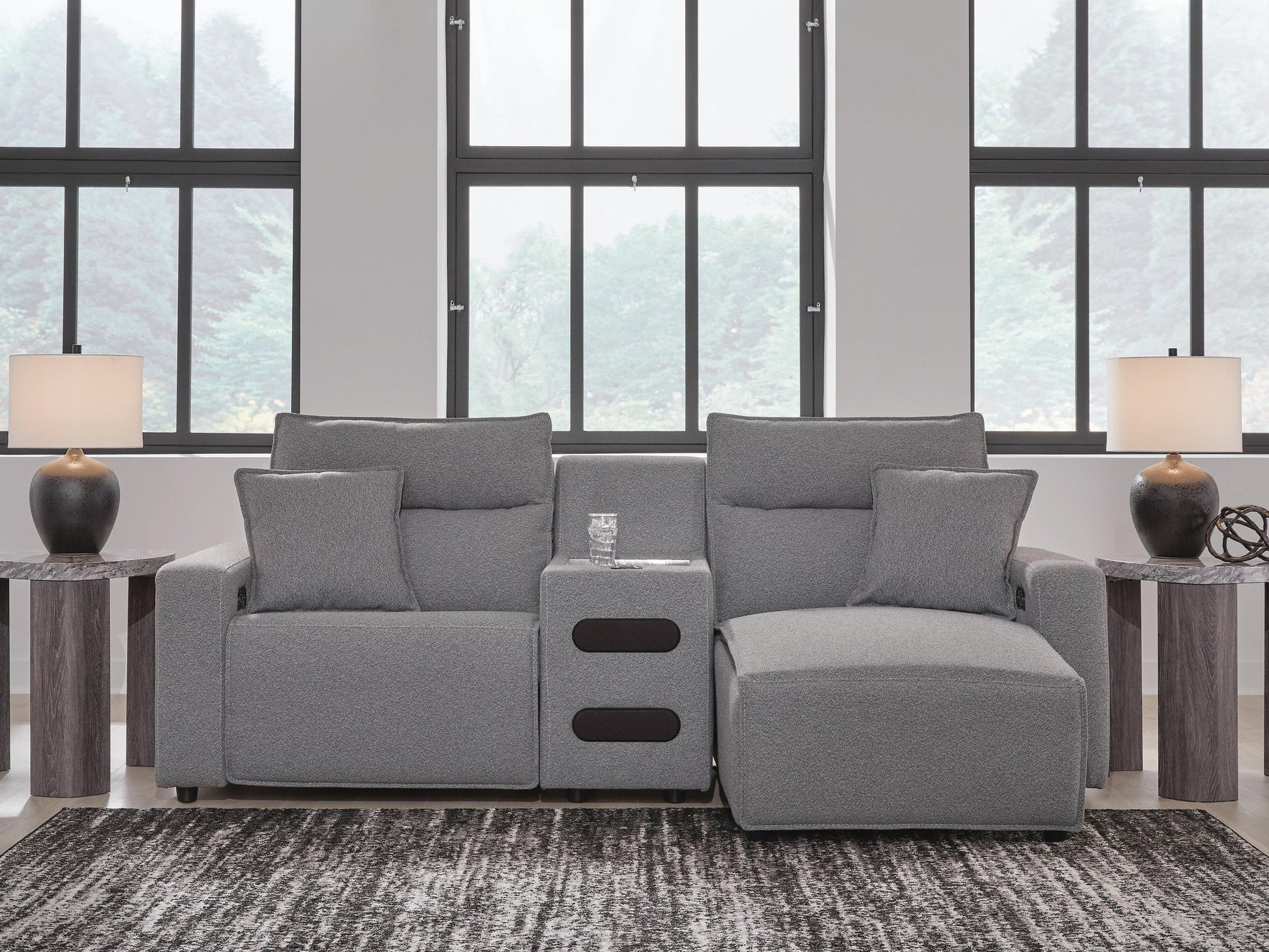 Modmax II 3-Piece Power Reclining Sectional with Chaise and Audio Console Signature Design by Ashley®