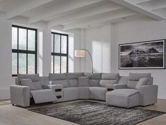 Modmax II 7-Piece Power Reclining Sectional with Chaise and Audio Consoles Signature Design by Ashley®