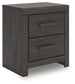 Prendonea Two Drawer Night Stand Signature Design by Ashley®