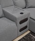 Modmax II 3-Piece Power Reclining Sectional with Audio Console Signature Design by Ashley®