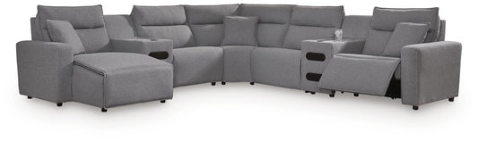Modmax II 7-Piece Power Reclining Sectional with Chaise and Audio Consoles Signature Design by Ashley®