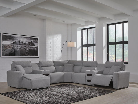 Modmax II 7-Piece Power Reclining Sectional with Chaise and Audio Consoles Signature Design by Ashley®