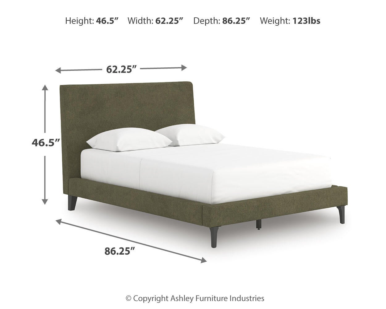 Chirason  Uph Bed W/Roll Slats Signature Design by Ashley®