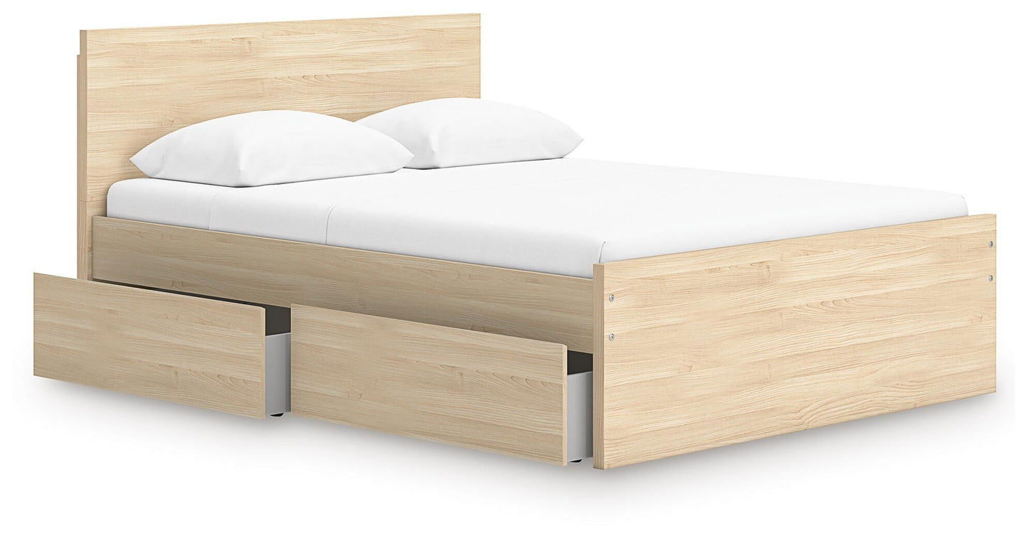 Onita  Panel Platform Bed With 1 Side Storage Signature Design by Ashley®