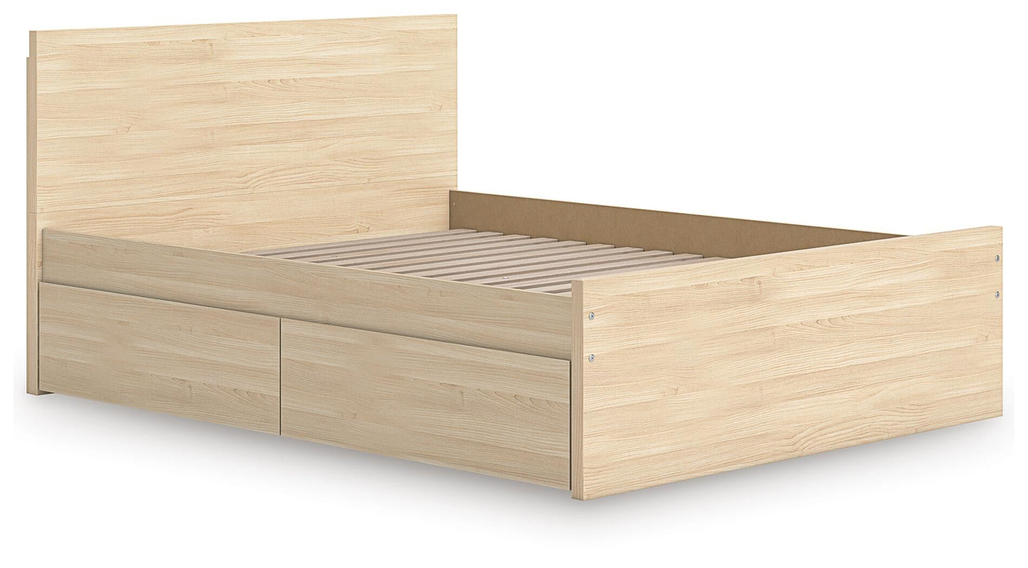 Onita  Panel Platform Bed With 1 Side Storage Signature Design by Ashley®