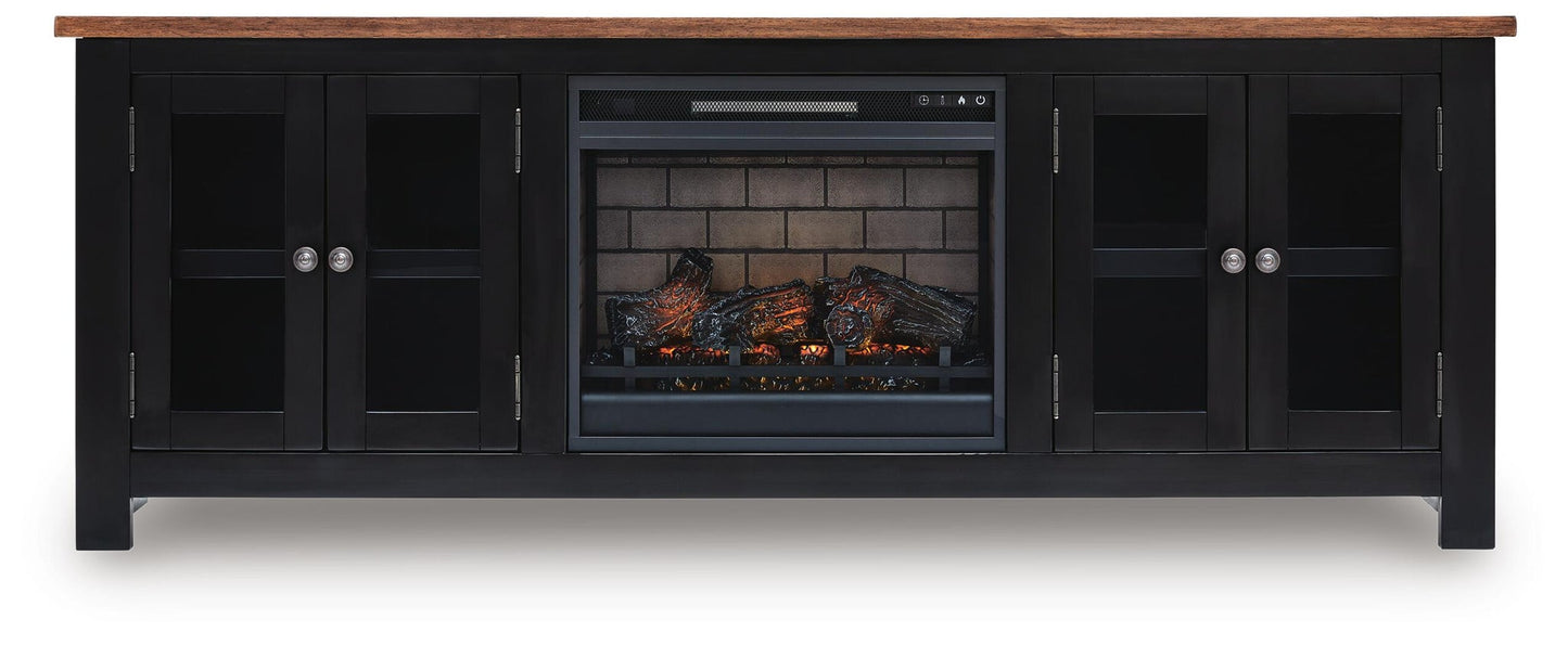 Wildenauer 76" TV Stand with Electric Fireplace Signature Design by Ashley®