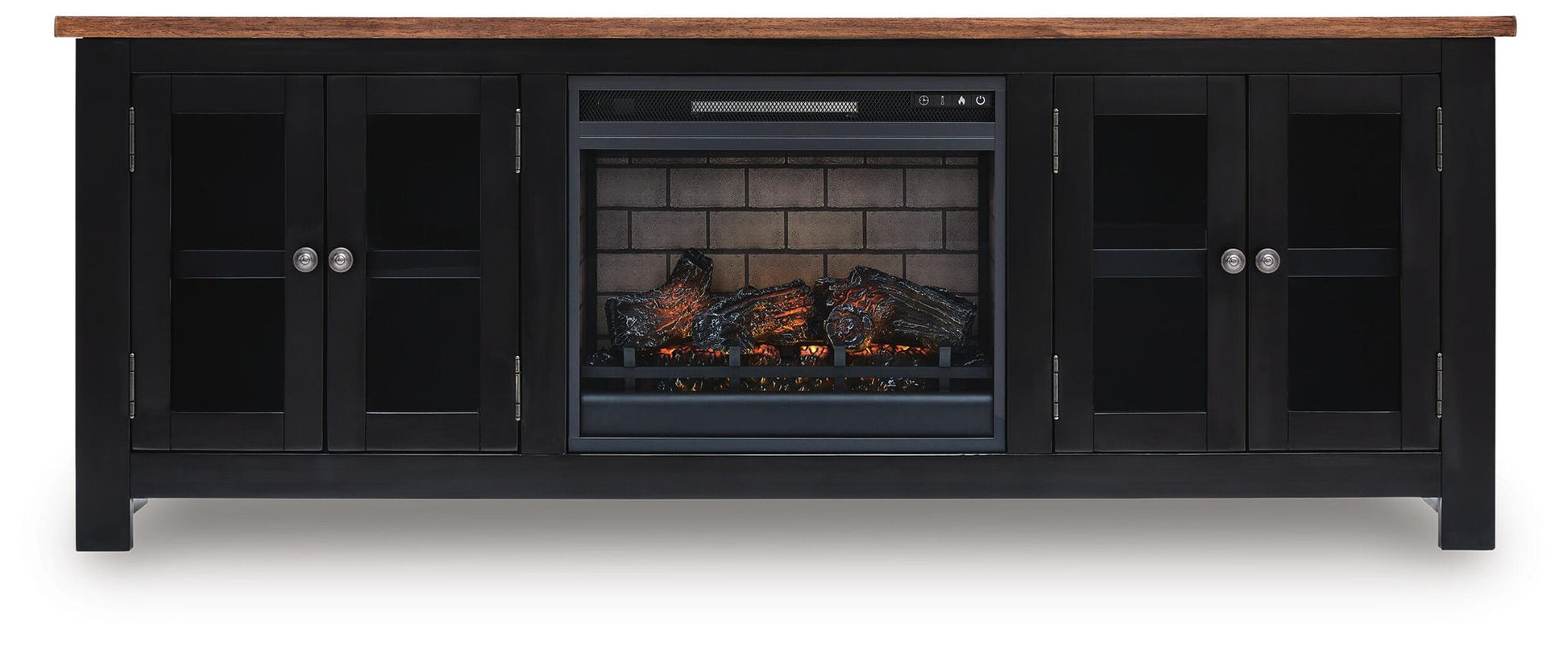 Wildenauer 76" TV Stand with Electric Fireplace Signature Design by Ashley®