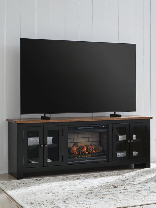 Wildenauer 76" TV Stand with Electric Fireplace Signature Design by Ashley®