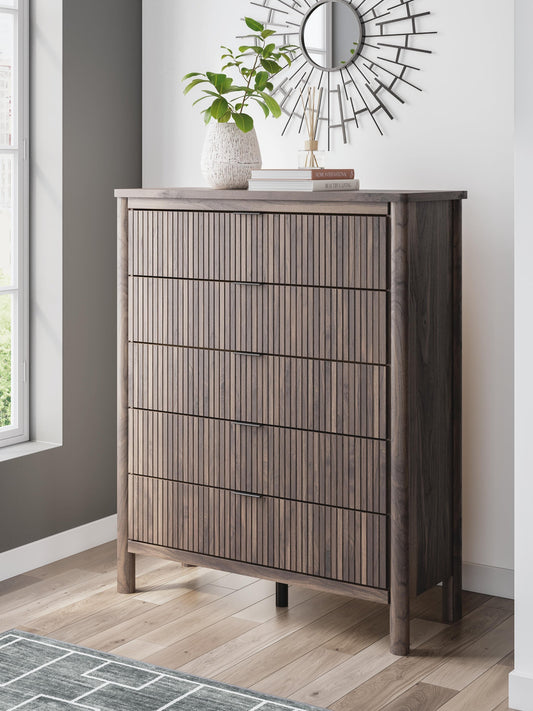Pamytta Five Drawer Wide Chest Signature Design by Ashley®