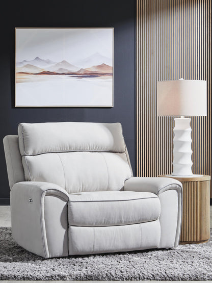 Social Pointe PWR Recliner/ADJ Headrest Signature Design by Ashley®