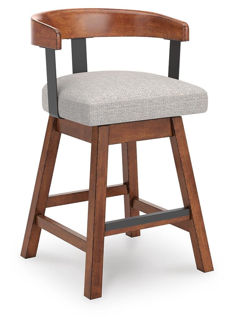 Ralene UPH Swivel Barstool (2/CN) Signature Design by Ashley®