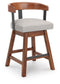 Ralene UPH Swivel Barstool (2/CN) Signature Design by Ashley®