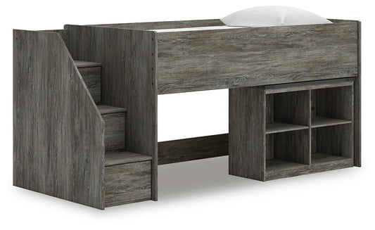 Frandern  Loft  Bed With Bookcase Storage Signature Design by Ashley®