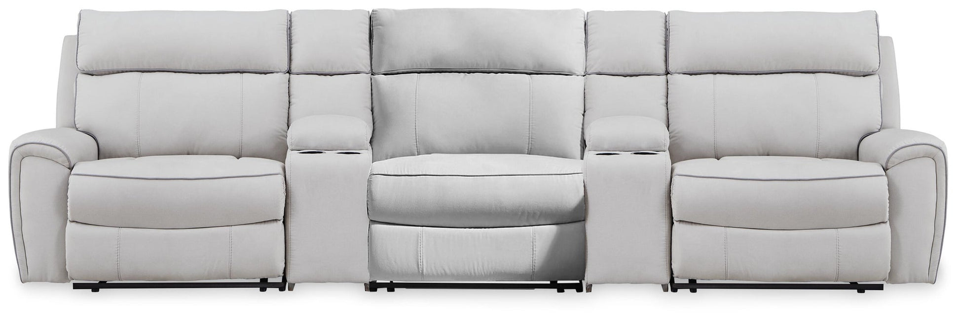 Social Pointe 5-Piece Reclining Sectional with Storage Consoles Signature Design by Ashley®