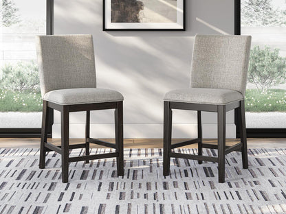 Neymorton Upholstered Barstool (2/CN) Signature Design by Ashley®
