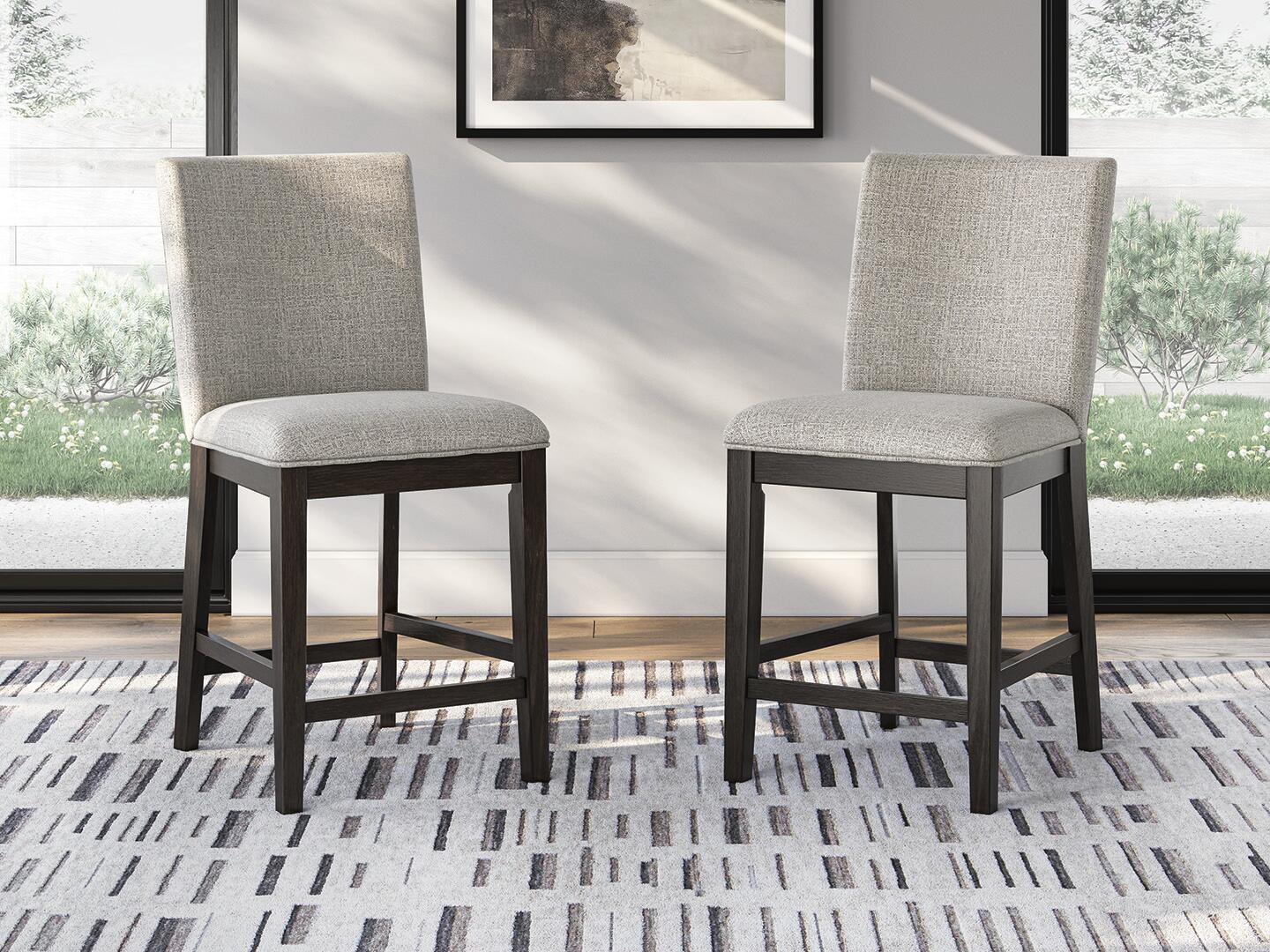 Neymorton Upholstered Barstool (2/CN) Signature Design by Ashley®
