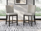 Neymorton Upholstered Barstool (2/CN) Signature Design by Ashley®