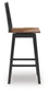 Wildenauer Tall Swivel Barstool (2/CN) Signature Design by Ashley®