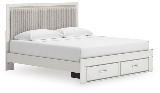 Zuraleus  Upholstered Panel Platform Storage Bed Signature Design by Ashley®
