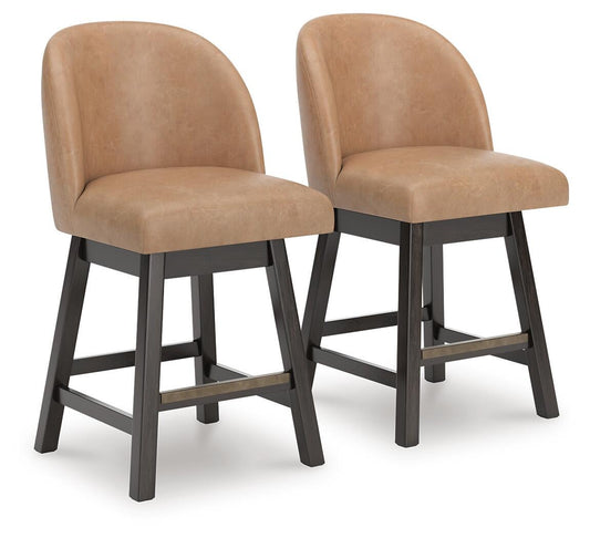 Neymorton UPH Swivel Barstool (2/CN) Signature Design by Ashley®