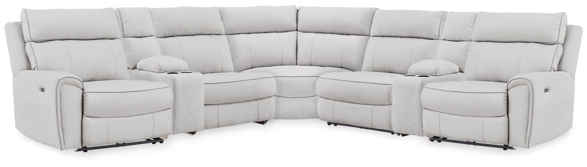 Social Pointe 7-Piece Reclining Sectional with Storage Consoles Signature Design by Ashley®