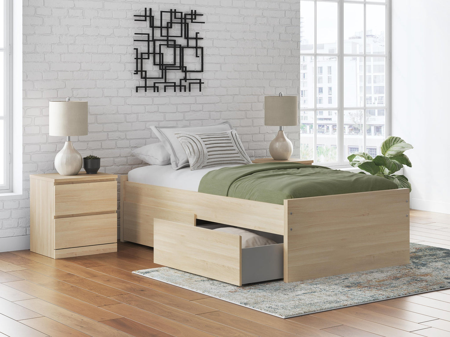 Onita  Platform Bed With 1 Side Storage Signature Design by Ashley®