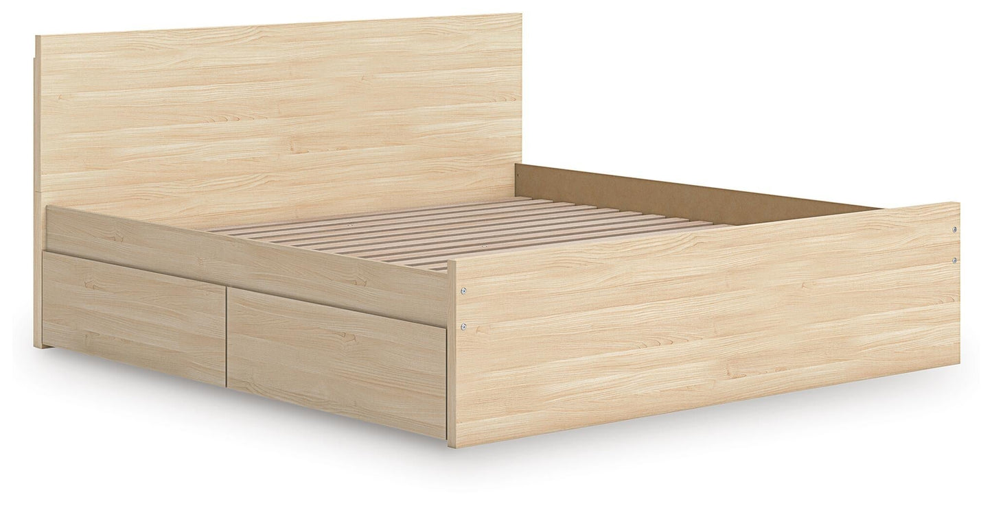 Onita  Panel Platform Bed With 2 Side Storage Signature Design by Ashley®