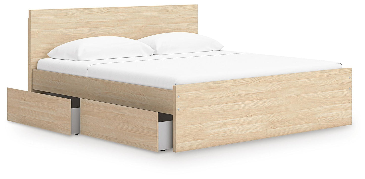 Onita  Panel Platform Bed With 2 Side Storage Signature Design by Ashley®