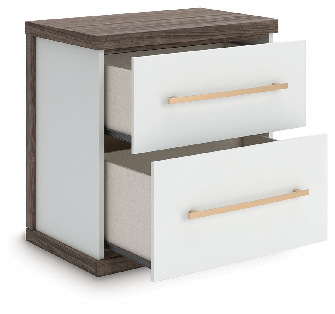 Kendanport Two Drawer Night Stand Signature Design by Ashley®