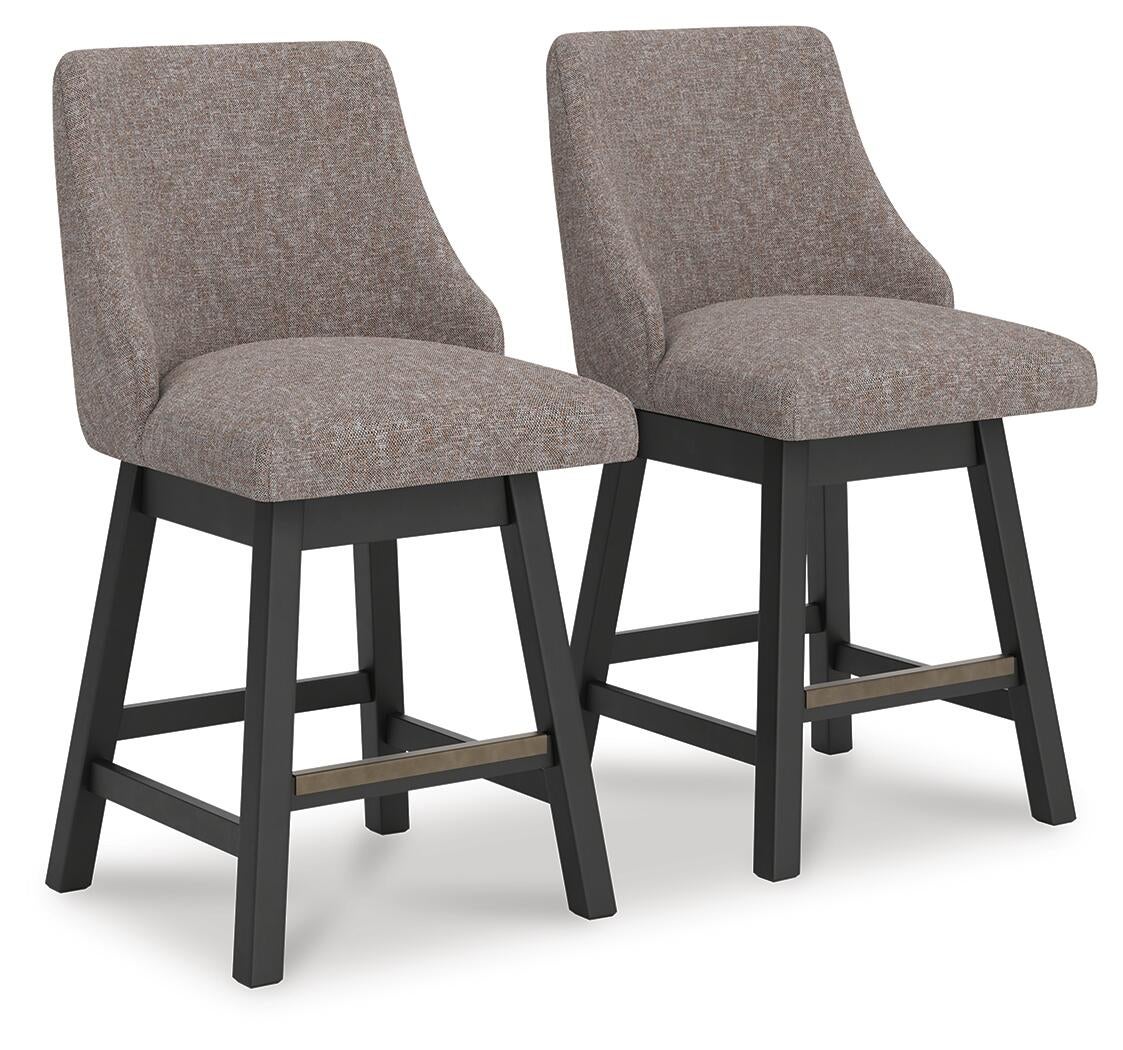 Neymorton UPH Swivel Barstool (2/CN) Signature Design by Ashley®