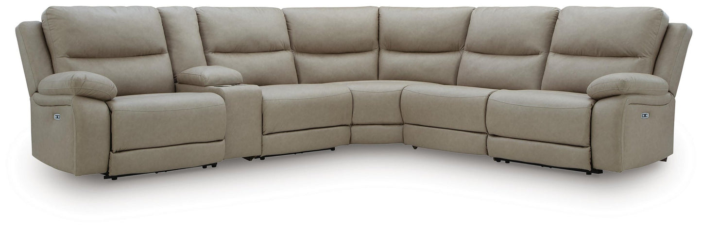 Narwhal Place 6-Piece Reclining Sectional with Storage Console Signature Design by Ashley®