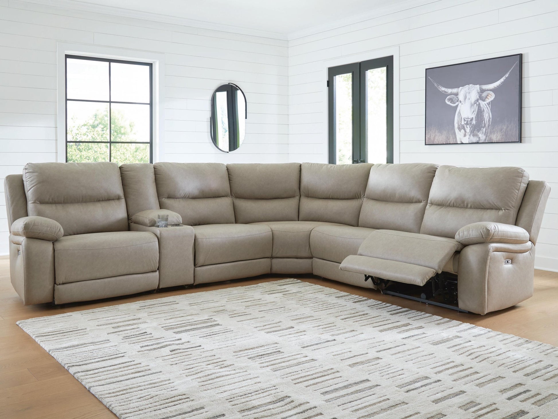 Narwhal Place 6-Piece Reclining Sectional with Storage Console Signature Design by Ashley®