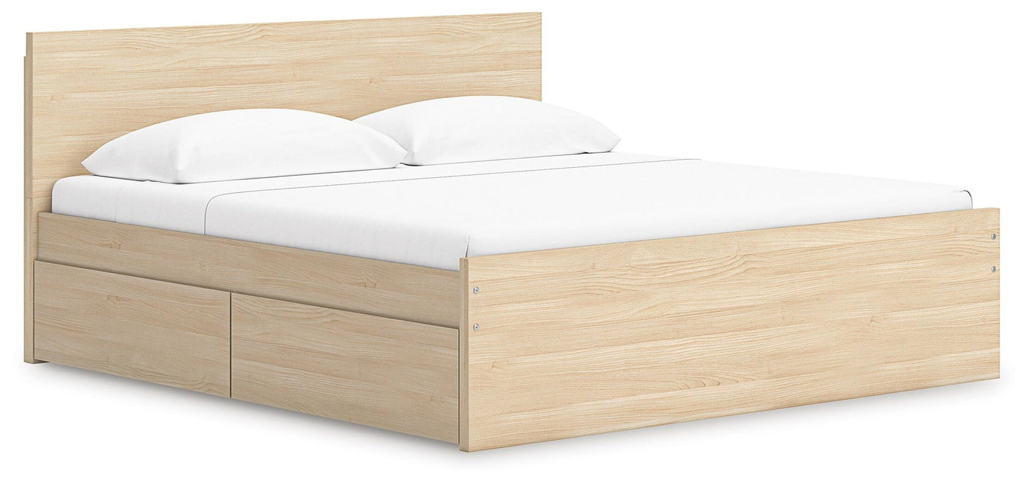 Onita  Panel Platform Bed With 1 Side Storage Signature Design by Ashley®