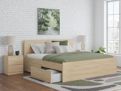Onita  Panel Platform Bed With 1 Side Storage Signature Design by Ashley®