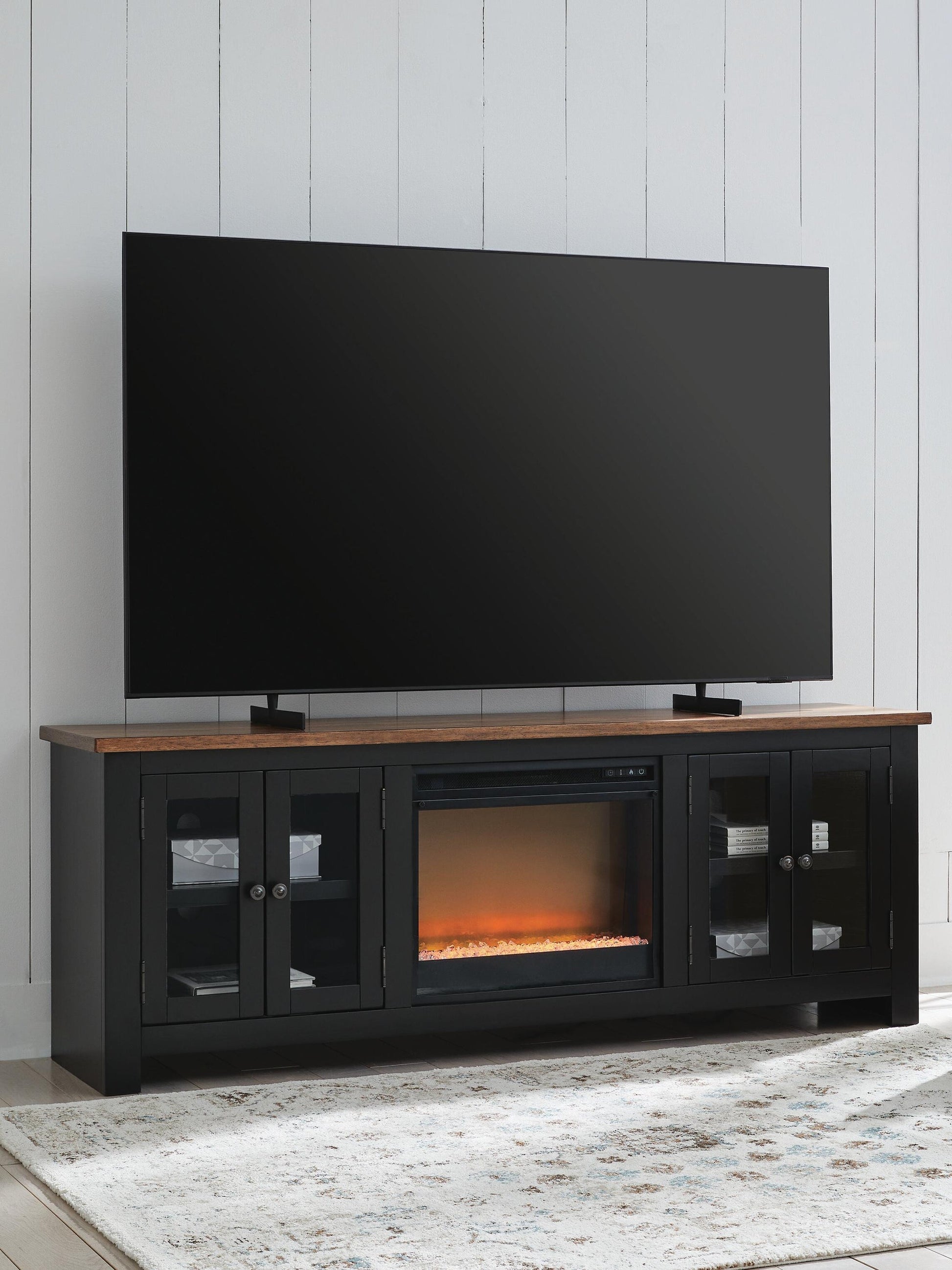 Wildenauer 76" TV Stand with Electric Fireplace Signature Design by Ashley®