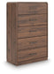 Fortlorn Five Drawer Chest Signature Design by Ashley®