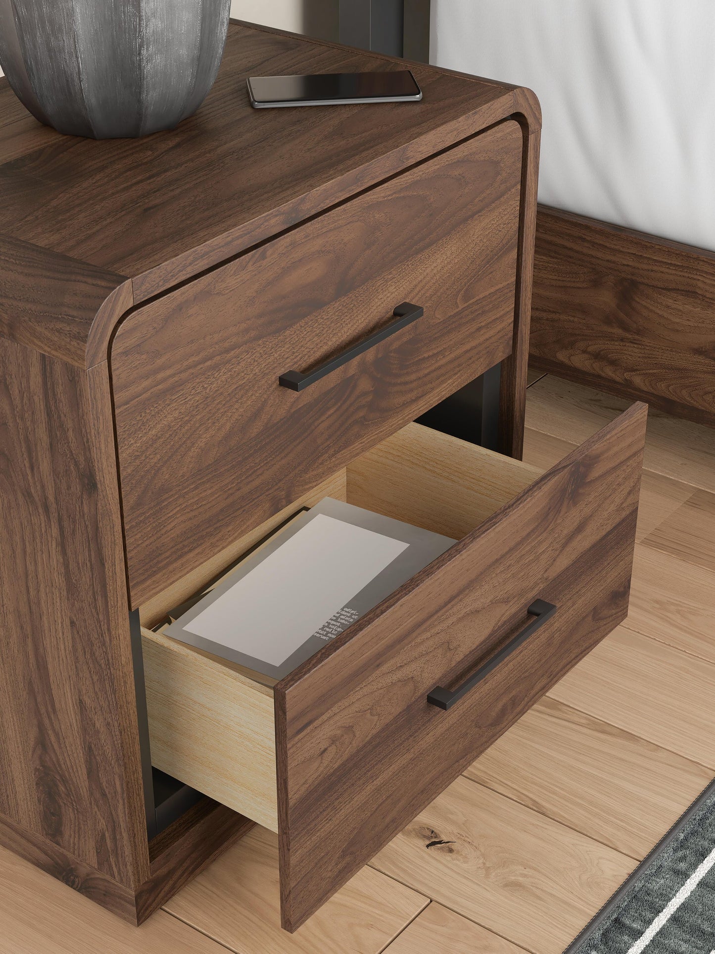 Fortlorn Two Drawer Night Stand Signature Design by Ashley®