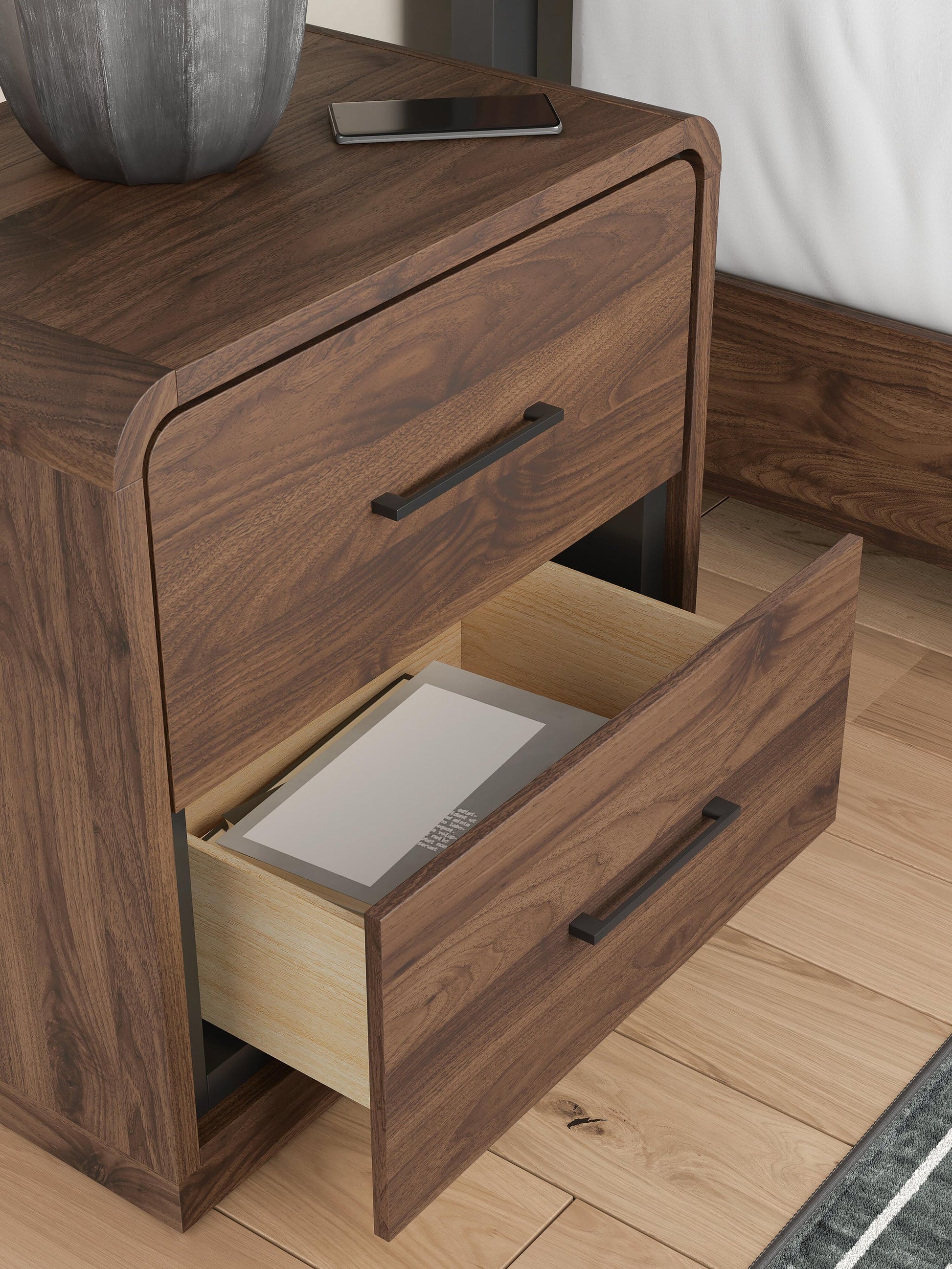 Fortlorn Two Drawer Night Stand Signature Design by Ashley®
