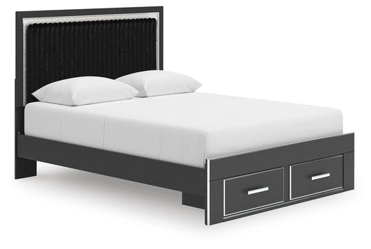 Zuraleus  Upholstered Panel Storage Bed Signature Design by Ashley®