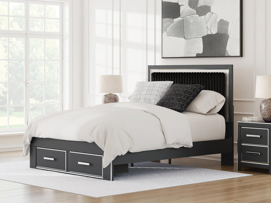 Zuraleus  Upholstered Panel Storage Bed Signature Design by Ashley®