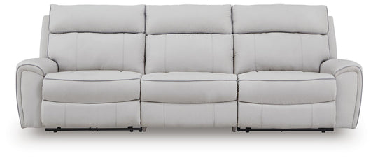 Social Pointe 3-Piece Power Reclining Sectional Signature Design by Ashley®